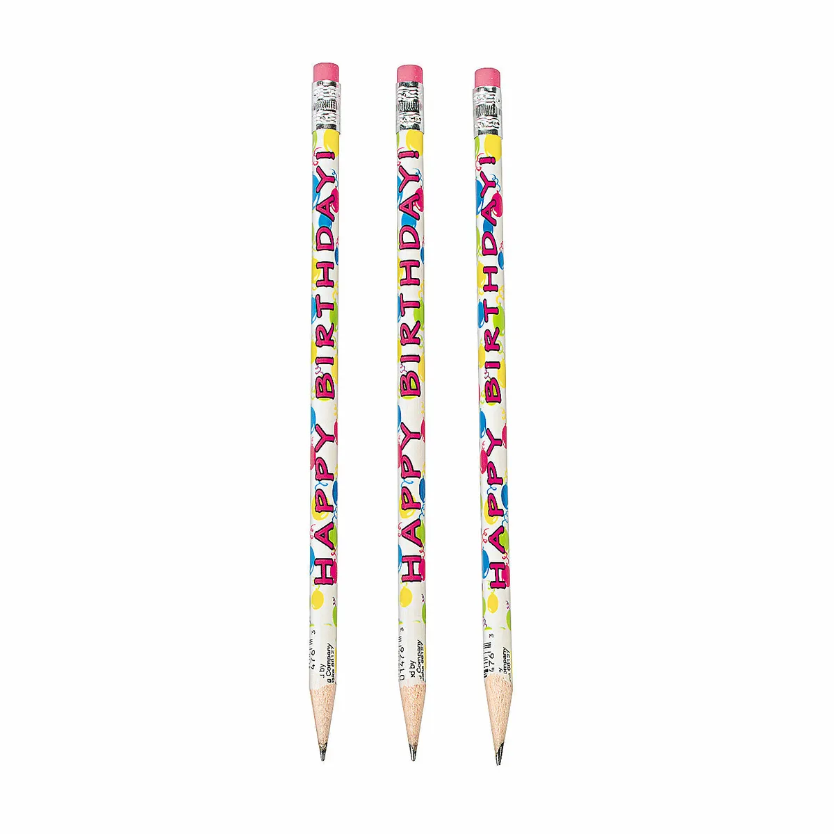 Happy Birthday Pencils - Party Favors - Teacher Incentives - 24