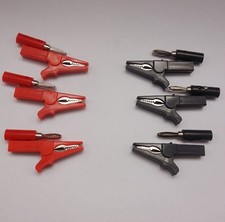 3 Pairs Crocodile/ Alligator/ Electrical Clips 55mm (2.16") Length with terminal