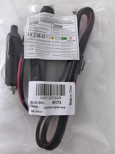 4FT 12-24V Double Male to Male Cigarette Lighter Plug Extension Cable, with LED - Picture 4 of 6