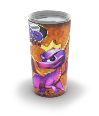 Spyro 2: Ripto's Rage PS1 tumbler cup stainless steel 20 oz 