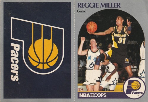 1990 Hoops Team Night Reggie Miller Sheets Card EXTRMELY RARE