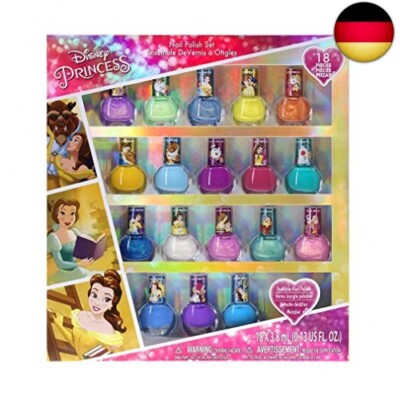 Townley Girl Disney Princess Belle 18-teiliges, ungiftiges, abziehbares,