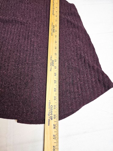 Athleta Ribbed Sweater Tank Top Burgundy Women's Size Medium - Picture 4 of 8