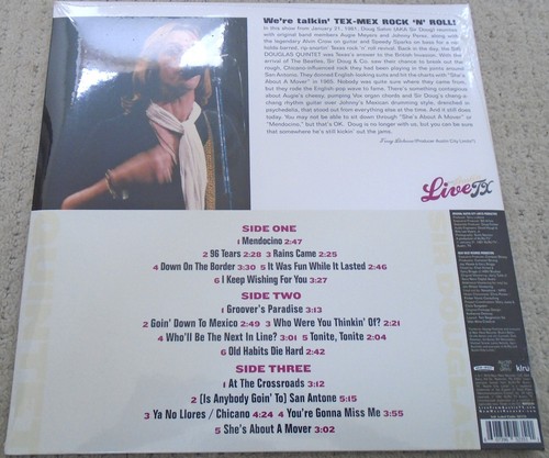 SIR DOUGLAS QUINTET: LIVE FROM AUSTIN, TX 33rpm 2023 TEX ROCK - Imagen 2 de 2
