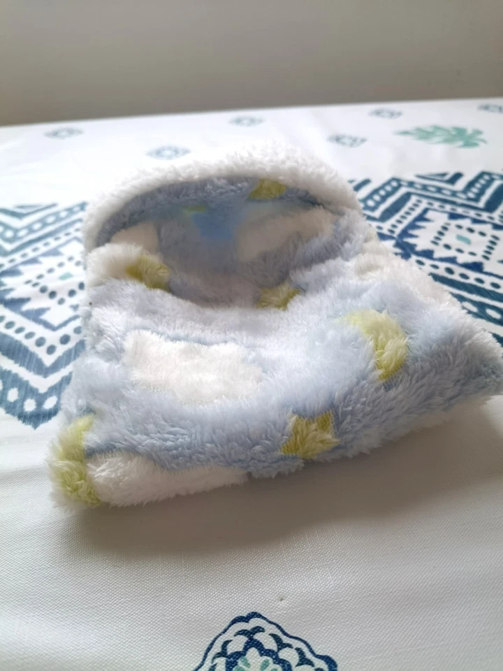 Hamaca para Roedores Franela de Buena Calidad Bolsita Pequeña Dibujo Nubes - Imagen 3 de 4