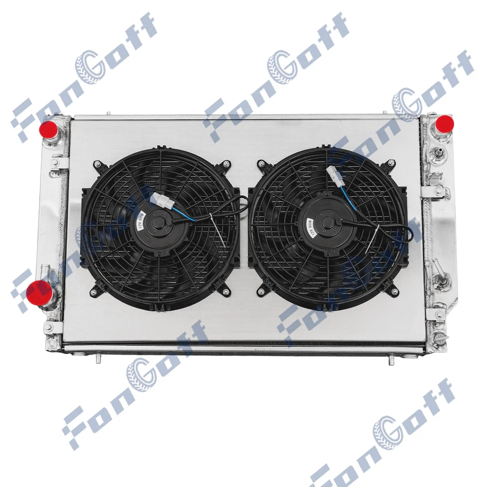 4 Row Radiator Shroud Fan For 1976-1996 79 JAGUAR XJS XJ12 V12 5.3L 6.0L AT - Image 3 of 4