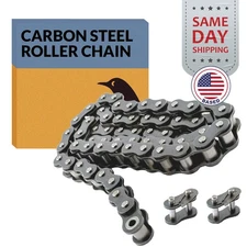 #40 Roller Chain x 10 feet + 2 Connecting Links + Same Day Expedited Shipping