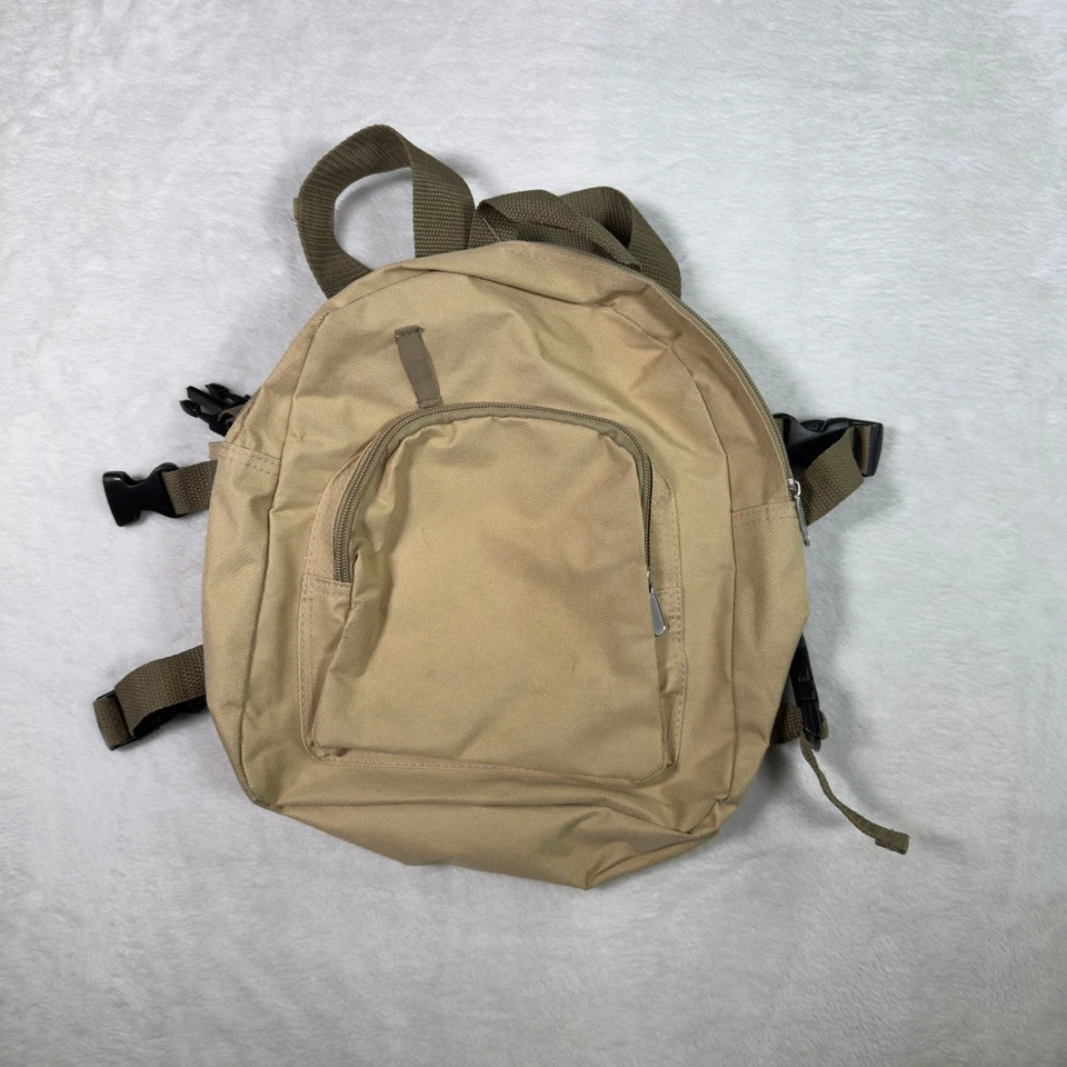 Mochila de Carga Táctica Caqui Tostada Mini Pequeña Parche Bandera de Estados Unidos Niños Adultos Bolso Informal Foto 2 de 4