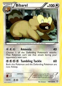 Bibarel Uncommon Dragons Exalted 107/124 Pokémon TCG