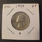 1942-D Washington Silver Quarter In Extremely Fine Condition