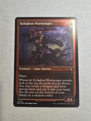 Kolaghan Warmonger (Foil Etched) March of the Machine: The Aftermath Foil