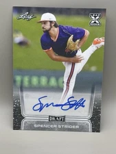 2020 Leaf Draft Baseball BA-SS1 Spencer Strider Atlanta Braves Autograph NrMT