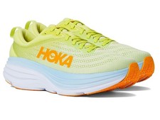 Hoka Bondi 8 Running Sneaker Bellwether Blue Evening Primrose 1123202 Womens 9D