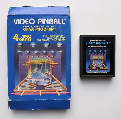 Atari 2600 Spiel -- Video Pinball -- in OVP NTSC funktioniert
