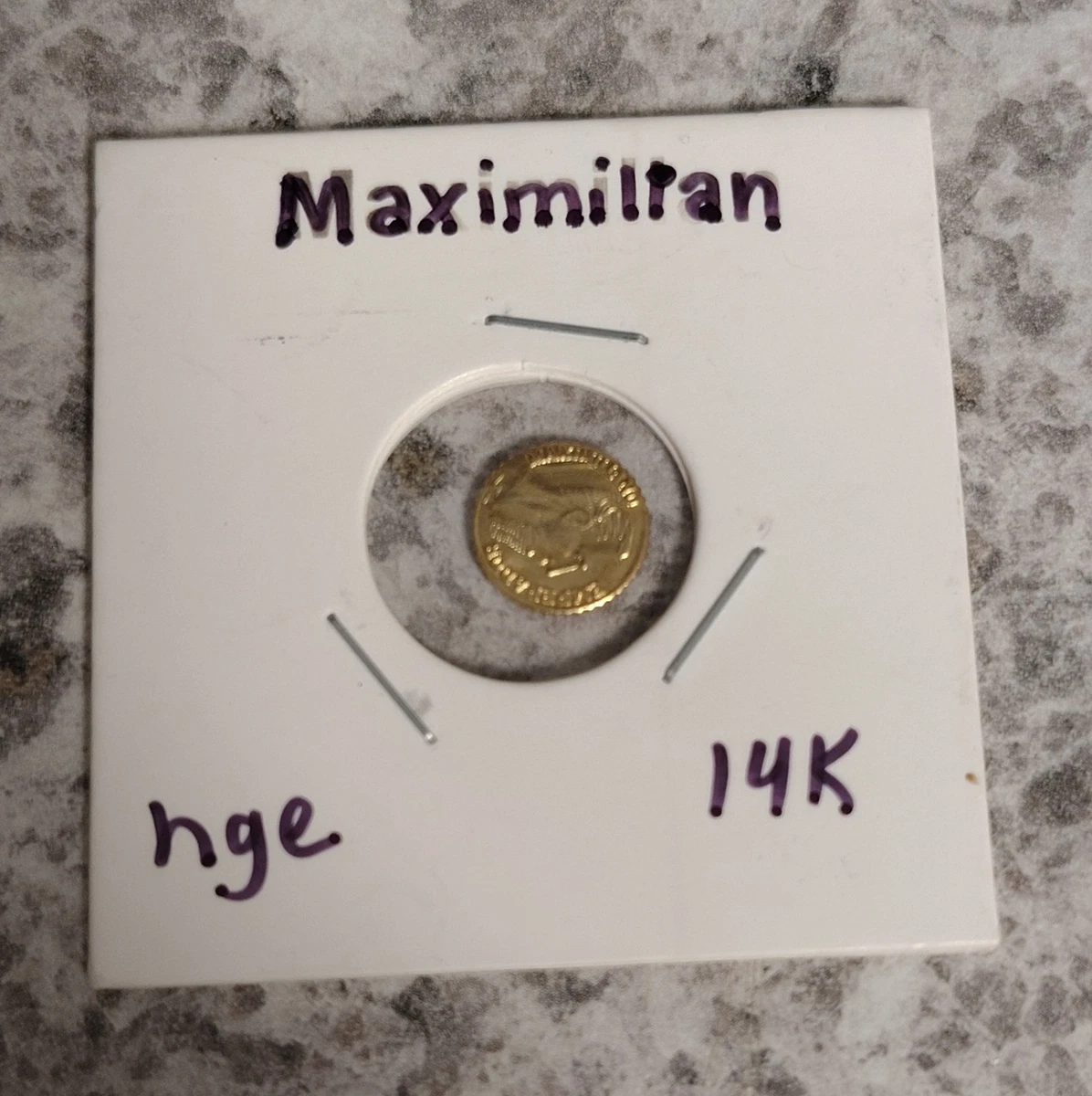 Gold Ungraded Mexican Empire of Maximilian Coins (1864-1867) for