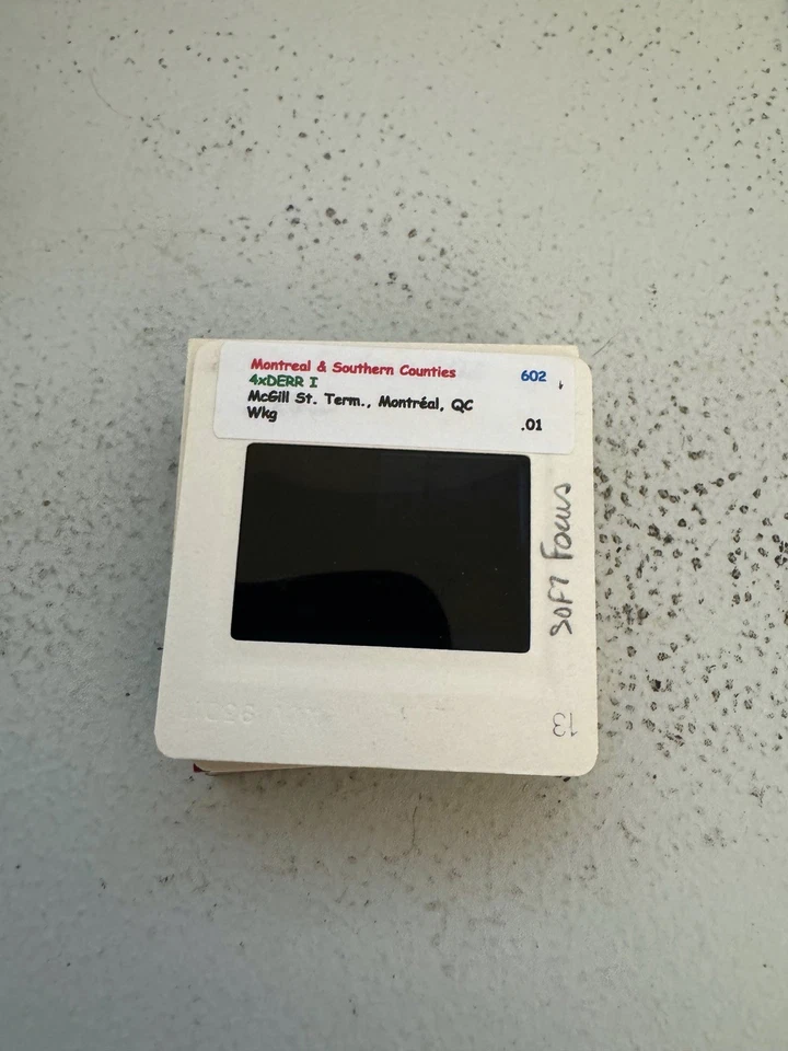 Trolley duplicado deslizable MSCR #602 Montreal condados del sur Montreal control de calidad Foto 2 de 4