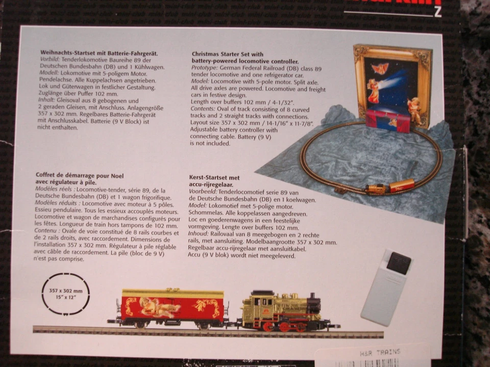 Marklin Z Scale Merry Christmas Starter Train Set w/ Musical Disc 81522 - Image 3 of 4