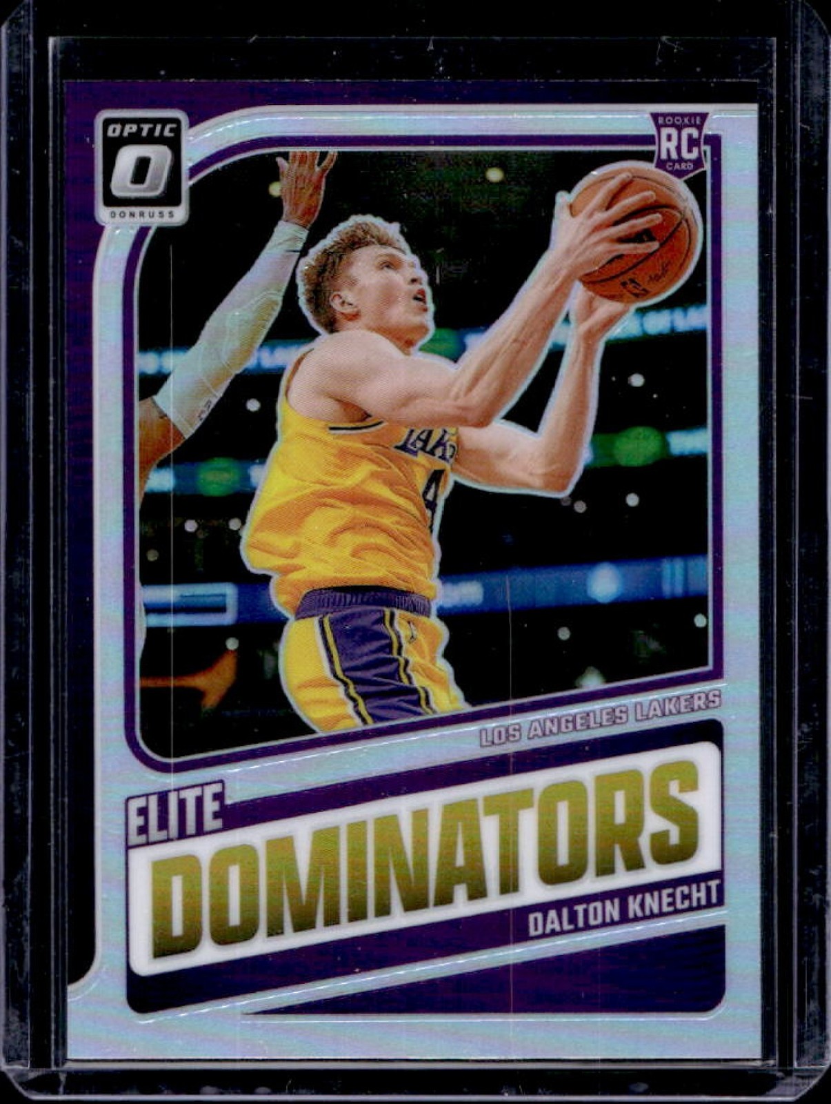 2024-25 Donruss Optic Dalton Knecht Elite Dominators RC Holo #15 Lakers