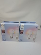 Philips Hue Essential A19 E26 Smart LED Bulbs 800 lm RGB Lot Of 2 4 bulbs