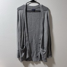 GAP Grey Cardigan Knit Size Medium
