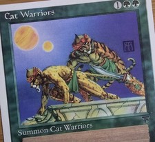 X 1 Cat Warriors NM-M Chronicles 1995 MTG Magic The Gathering 