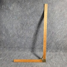 Antique Tailors L Square A.D. Rude Wood & Brass Pat. Apld. 1893 Rare Collectible