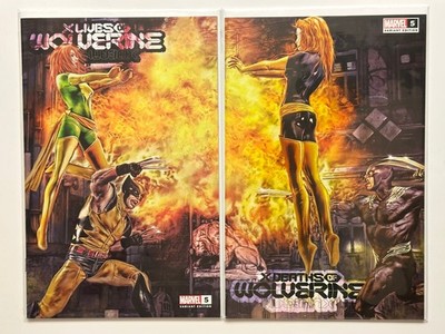 X LIVES & X DEATHS OF WOLVERINE #5 Marco Turini Connecting Trade Set 2 Comics