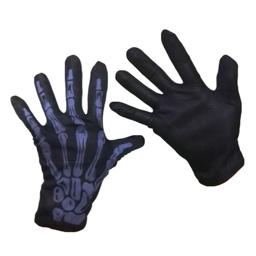 A Pair of Halloween Gloves Scary Skull Finger Ghost Paw Gloves Adult Gloves - Picture 2 of 11