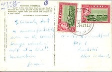 GOLDPATH: Fiji postcard 1960 to New Zealand CV930_P18