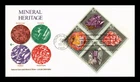 Dr Jim Stamps $0.10 Mineral Heritage Setenant Block Cover Craft Cachets Fdc