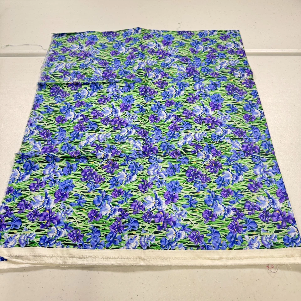 Tela acolchada northcott flores del estado iris susan ellis 40x43 1 yarda Foto 2 de 4