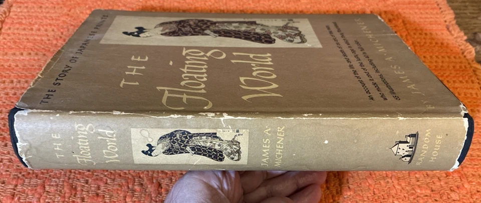 The Floating World: The Story of Japanese Prints James Michener Hardcover Jacket Foto 3 de 4