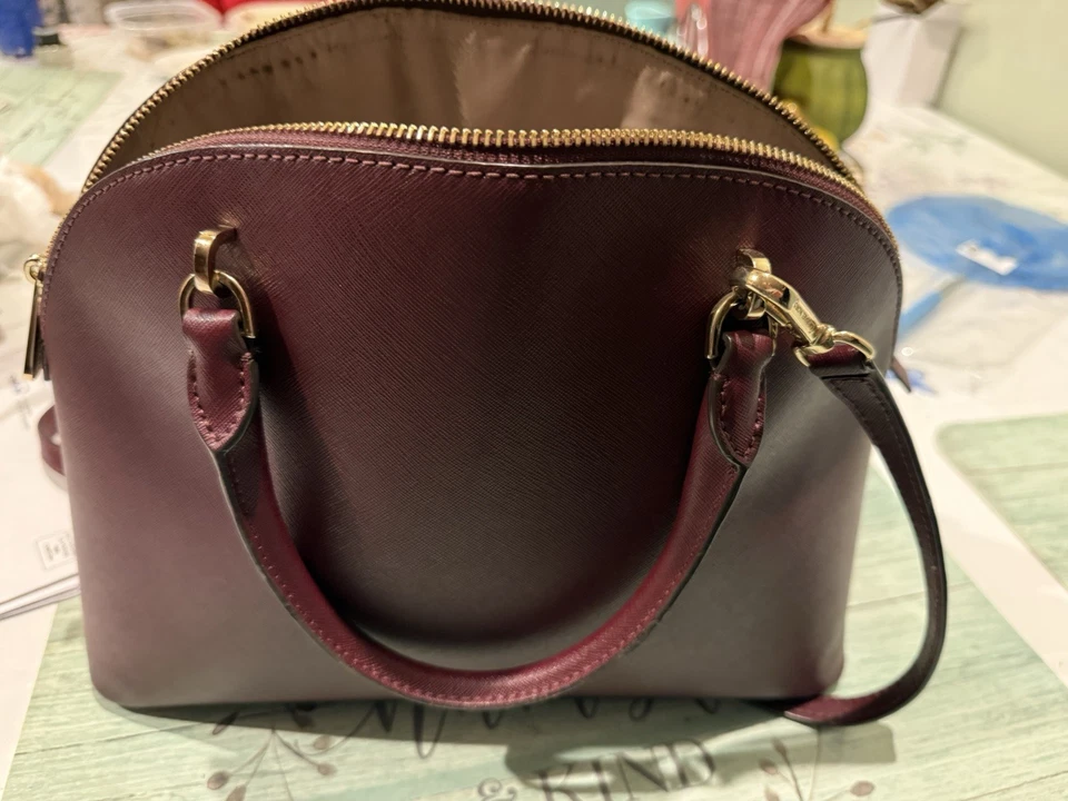 Michael Kors Borgoña Vino Bandolera Bolso de Mano Mensajero Cartera de Hombro Cartera Foto 4 de 4