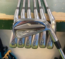 Used RH Titleist T100 Iron Set 3-9-iron Project X 6.5 Extra Stiff Steel 