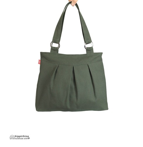 Women Shoulder Bag Military Green Purse 