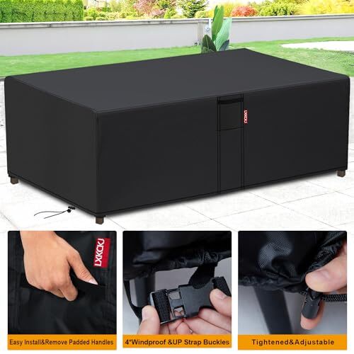 Patio Furniture Covers Waterproof for Outdoor Furniture Black