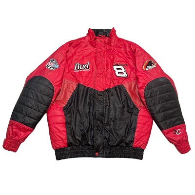 Budweiser Chase Authentics レーシングジャケット M Budweiser Dale Earnhardt Jr. Racing Jacket Free Shipping