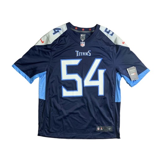 Nike Rashaan Evans #54 Tennessee Titans Jersey Navy Blue Size XL