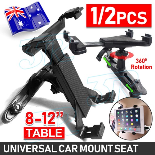 Universal Car Mount Seat Headrest Holder For iPad Samsung Android Tablet 8-12"