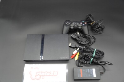 SONY PS2 PlayStation 2 SCPH-75000 Black Console Japanese