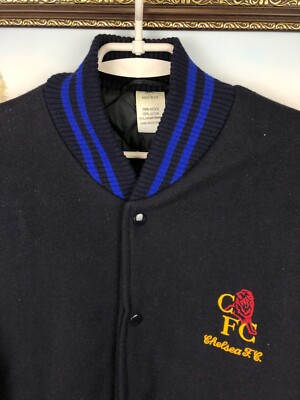 CHELSEAFC  ジャケット 1905年記念 Vintage 90's Chelsea Football Jacket Soccer Mens Bomber Rare Blues