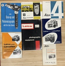 Leica Photography Camera Lens Books Instruction Manuals and more Lot