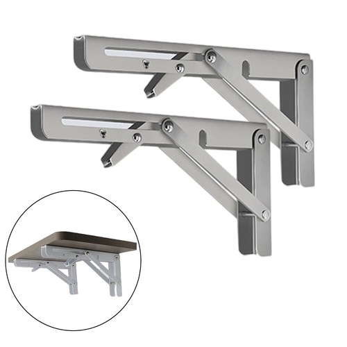 2 Pack 14 inch Heavy Duty Folding Shelf Brackets Metal Floating Shelf Brackets eBay