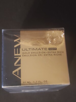 Avon ANEW ULTIMATE NIGHT GOLD EMULSION Extra Rich 50ml 1.7oz (NEW SEALED 2009)