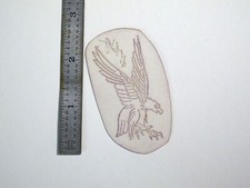 vtg 1960s 1970s Tattoo acetate stencil Eagle Attack signed EA3
