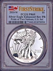 2019-W $1 American Silver Eagle Enh Rev PR69 First Strike Pride of Two Nations