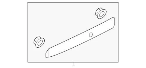 Conjunto de acabado de puerta trasera para Nissan NV200 2018-2019 (N/P 90810-9SJ0B)