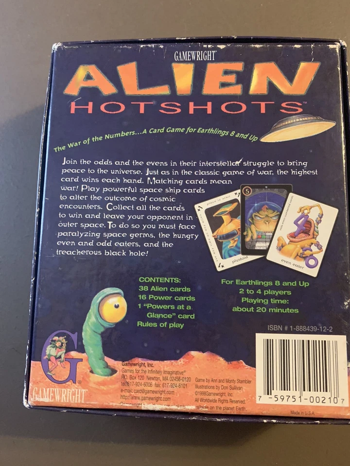 Juego de cartas Alien Hotshots para niños de Gamewright.   Foto 2 de 2