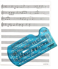 Song Writer's Composing Template for Music Notes & Symbols with Staff Paper