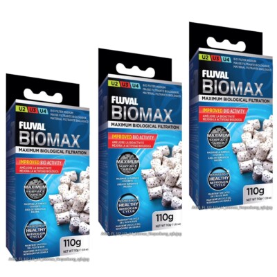 3 Packungen Fluval Bio - Max 110 g, 330 g biologisches Filtermedium A495
